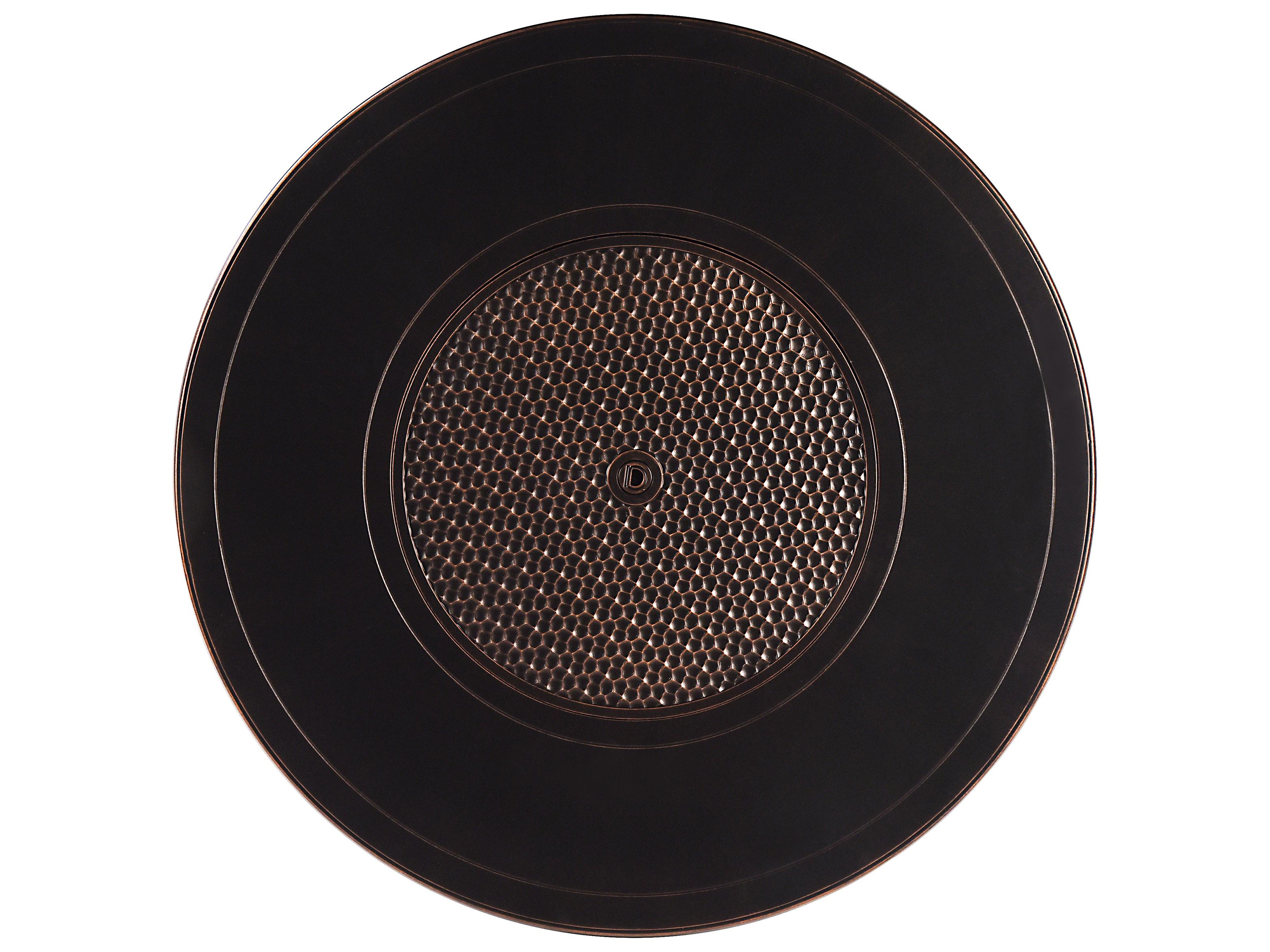 Oakland Living Aluminum 44'' Round Antique Copper Fire Pit Table Set