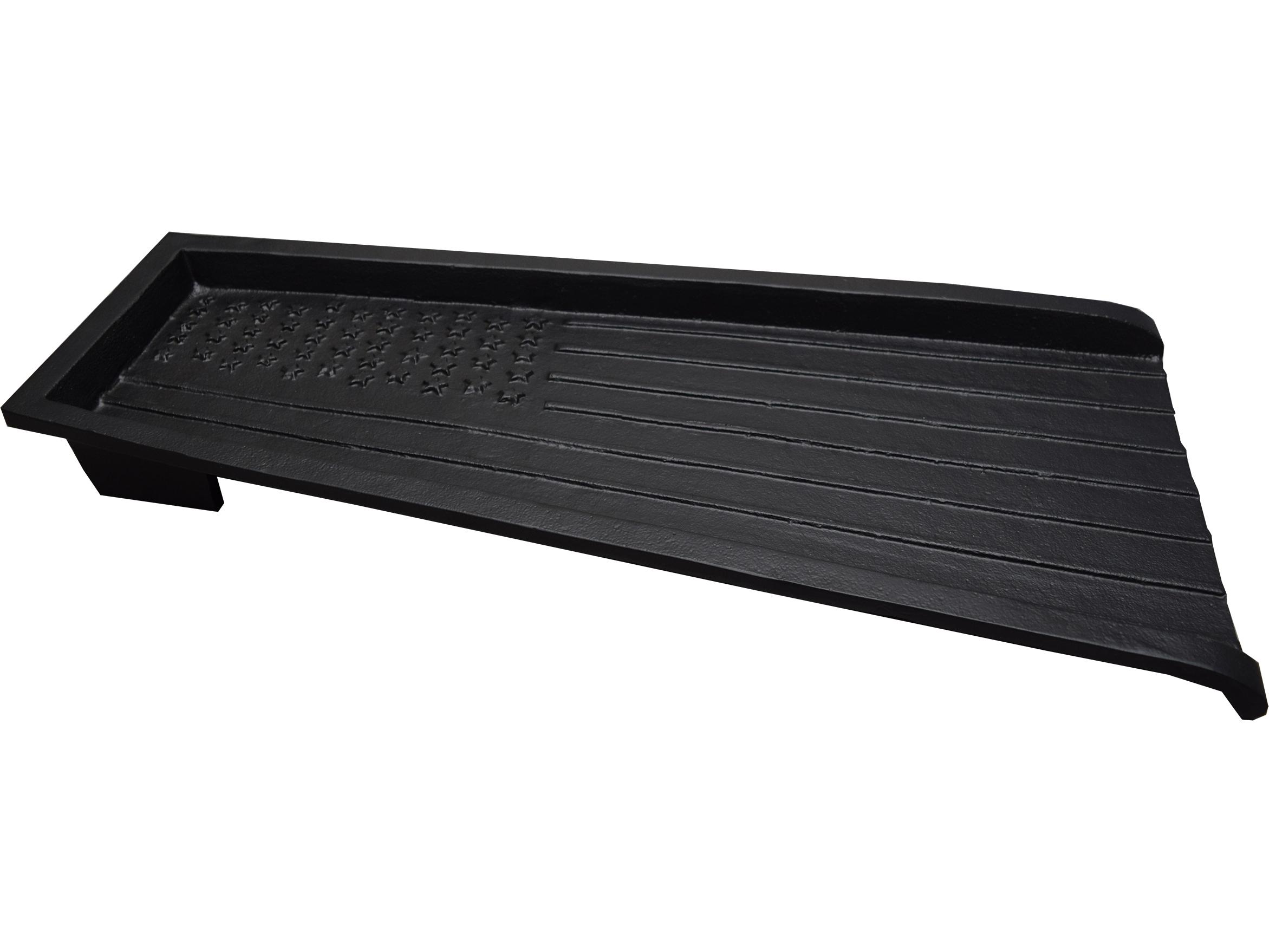 Oakland Living Black USA Patriotic Flag Cast Aluminum Downspout Gutter 24'' Splash Block