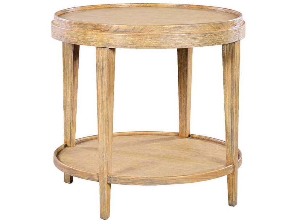 Oliver Home Liz Round Wood Rabbit End Table