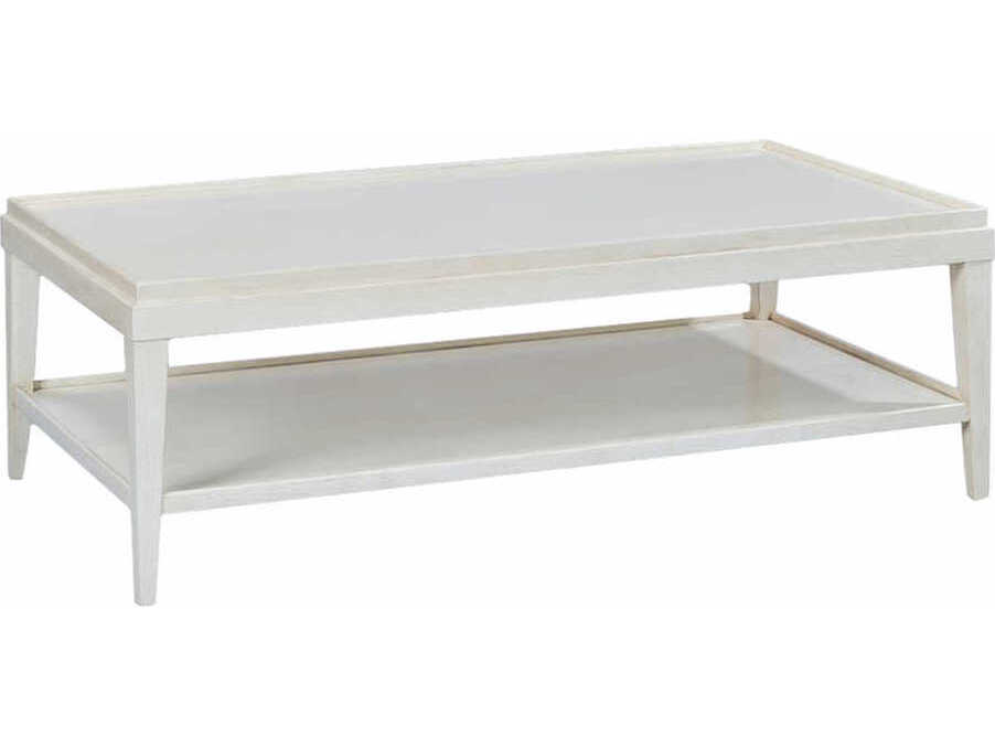 Oliver Home Liz Rectangular Wood Drift Coffee Table
