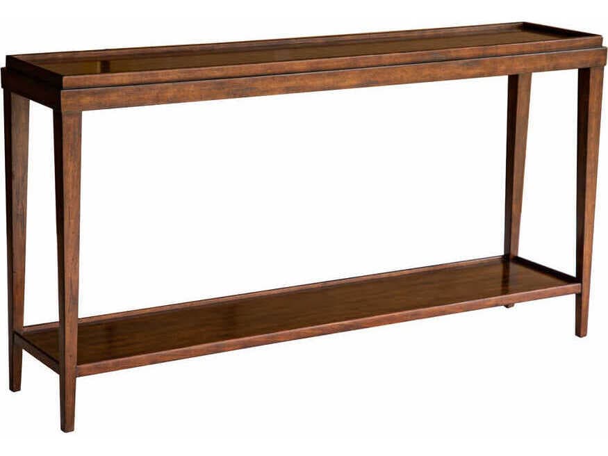 Oliver Home Liz Rectangular Wood Country Console Table