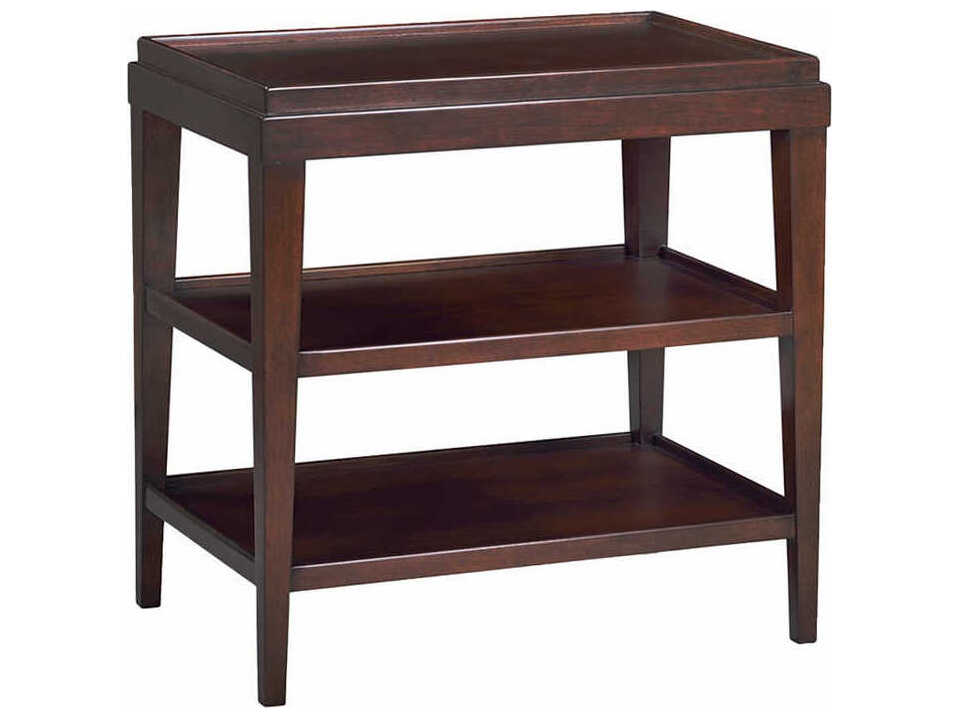 Oliver Home Liz Rectangular Wood Chocolate End Table