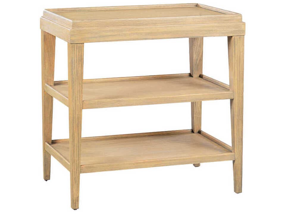 Oliver Home Liz Rectangular Wood Rabbit End Table