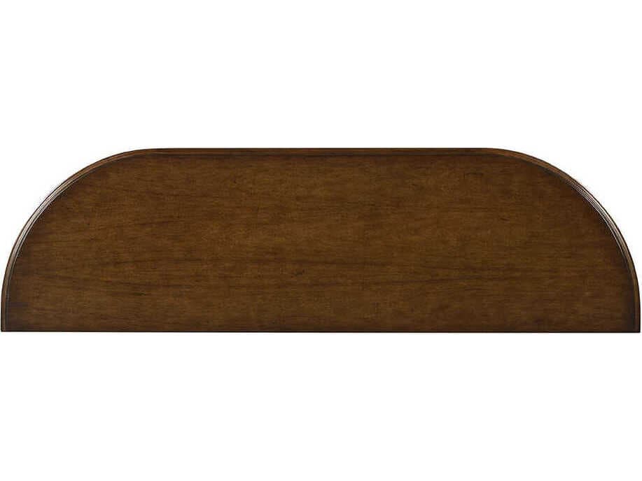 Oliver Home Dover Demilune Wood Country Console Table