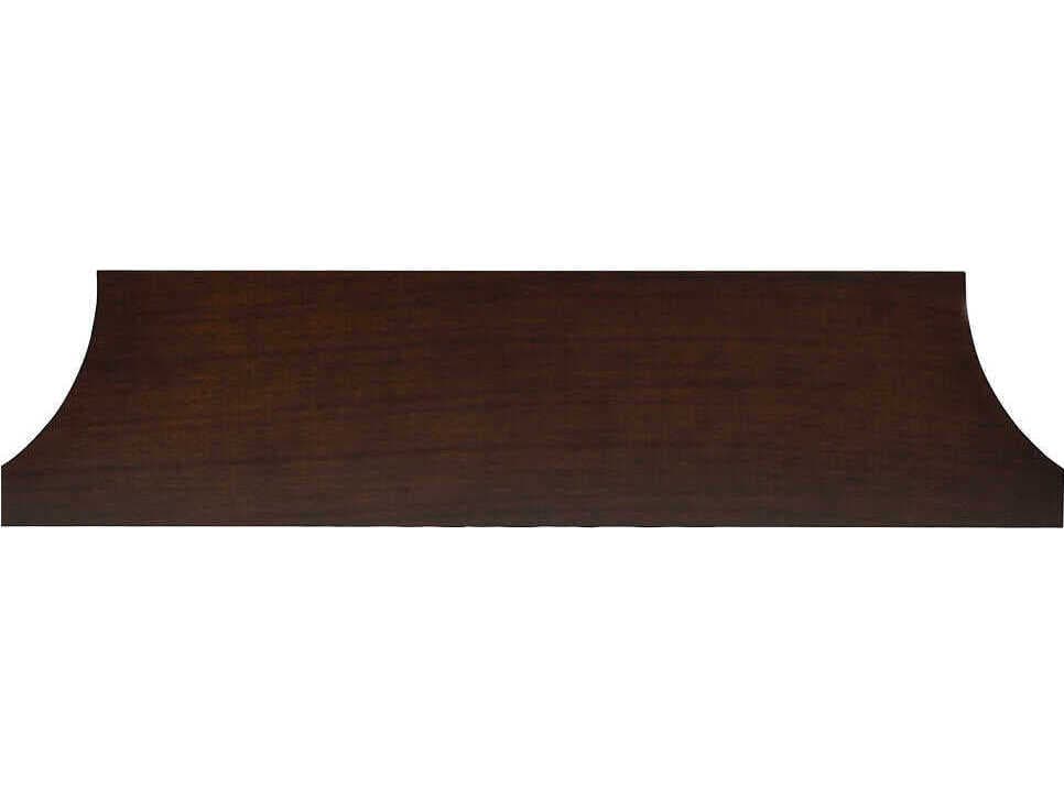 Oliver Home Salem Demilune Wood Chocolate Console Table