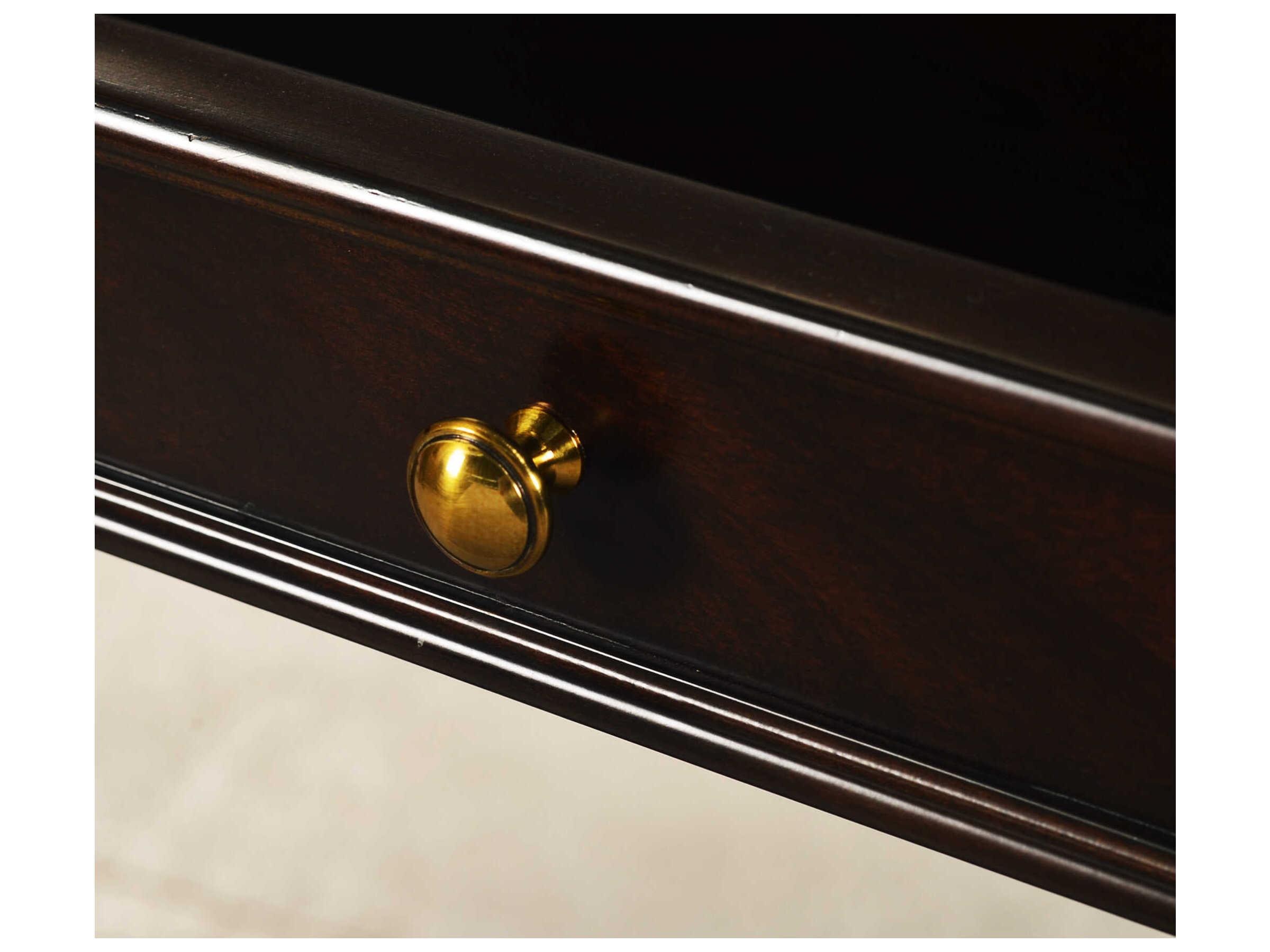 Oliver Home Salem Demilune Wood Syrup Console Table