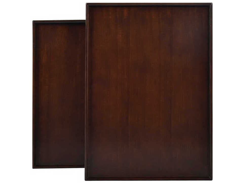 Oliver Home Liz Rectangular Wood Chocolate End Table