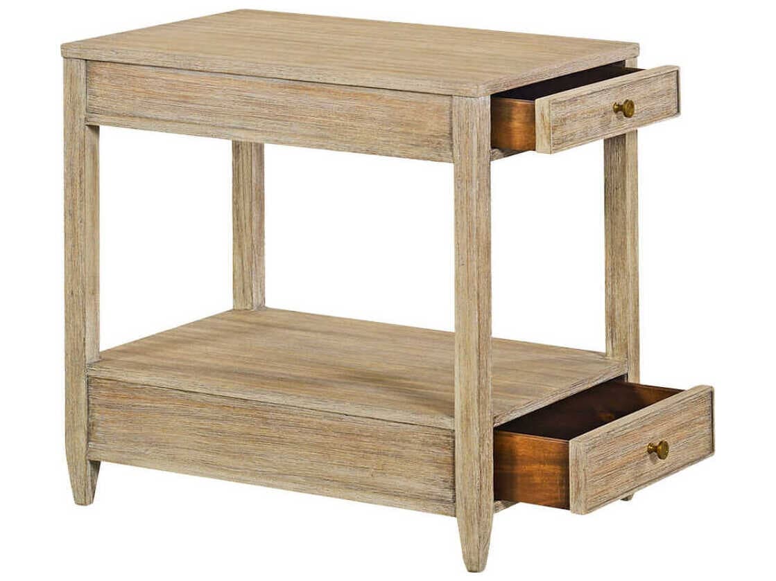 Oliver Home Westone Rectangular Wood Weathered End Table