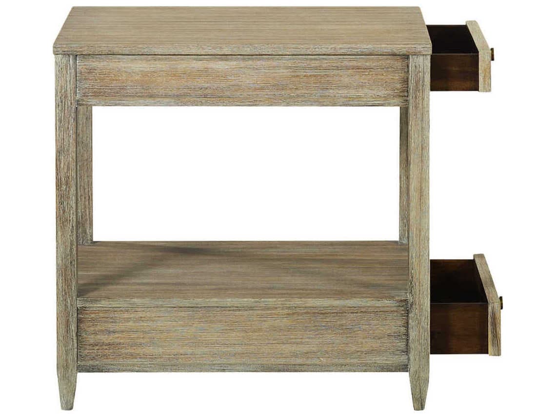 Oliver Home Westone Rectangular Wood Weathered End Table