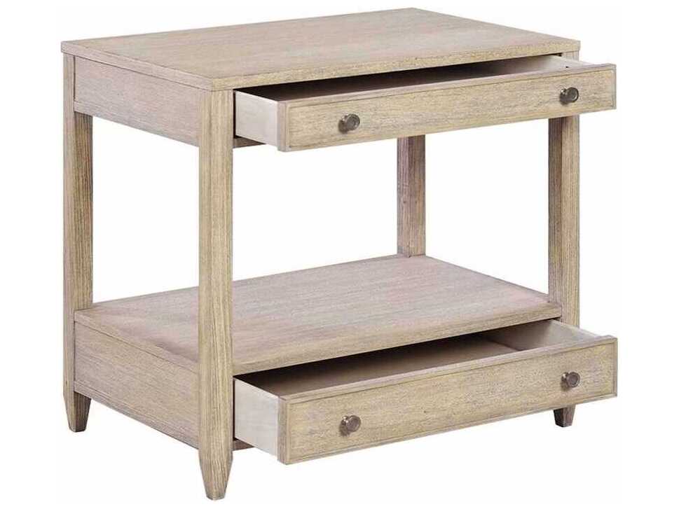 Oliver Home Weston Rectangular Wood Rabbit End Table
