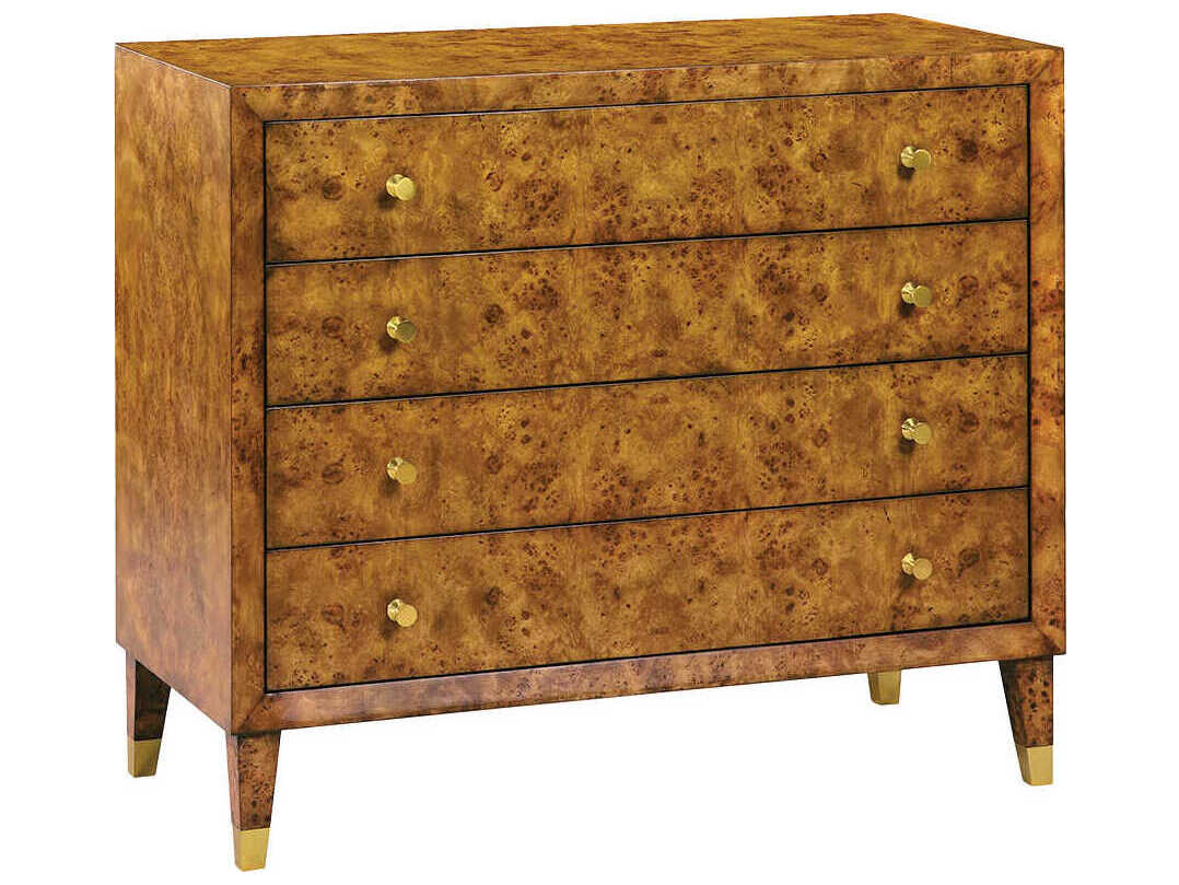 Oliver Home Beverly Rustic Burl Brown Burlwood Accent Chest