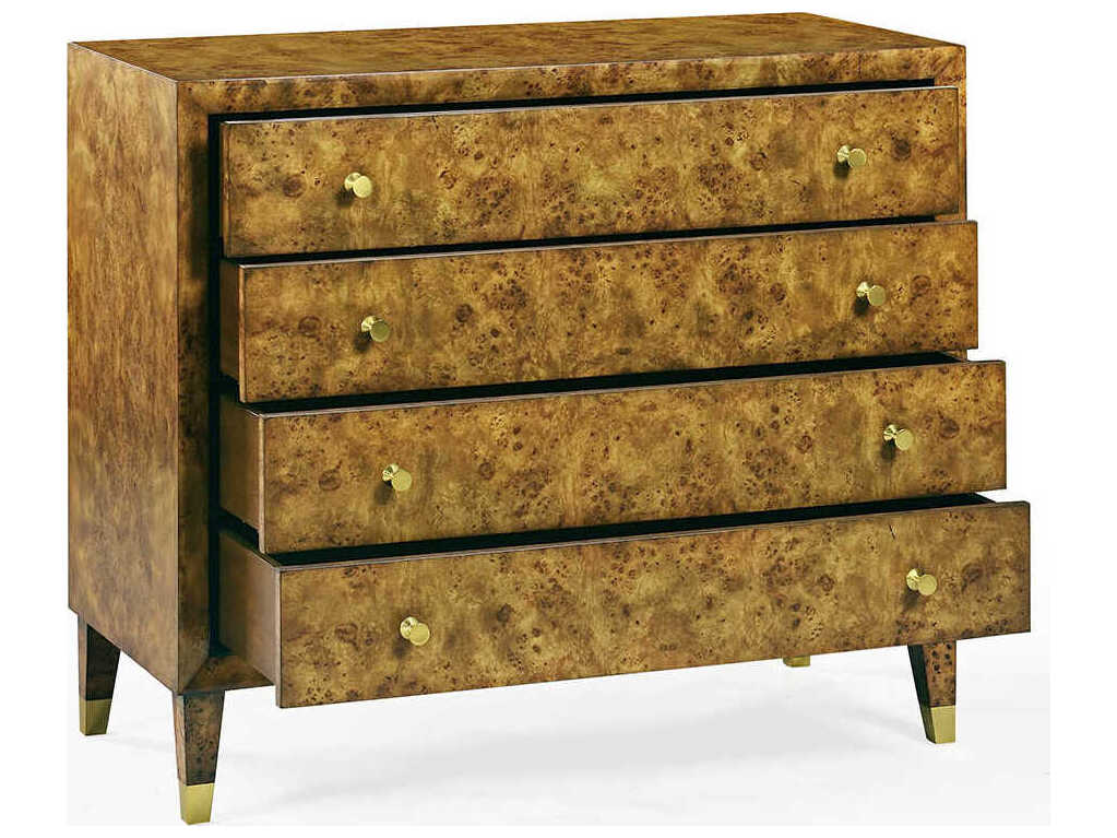 Oliver Home Beverly Rustic Burl Brown Burlwood Accent Chest