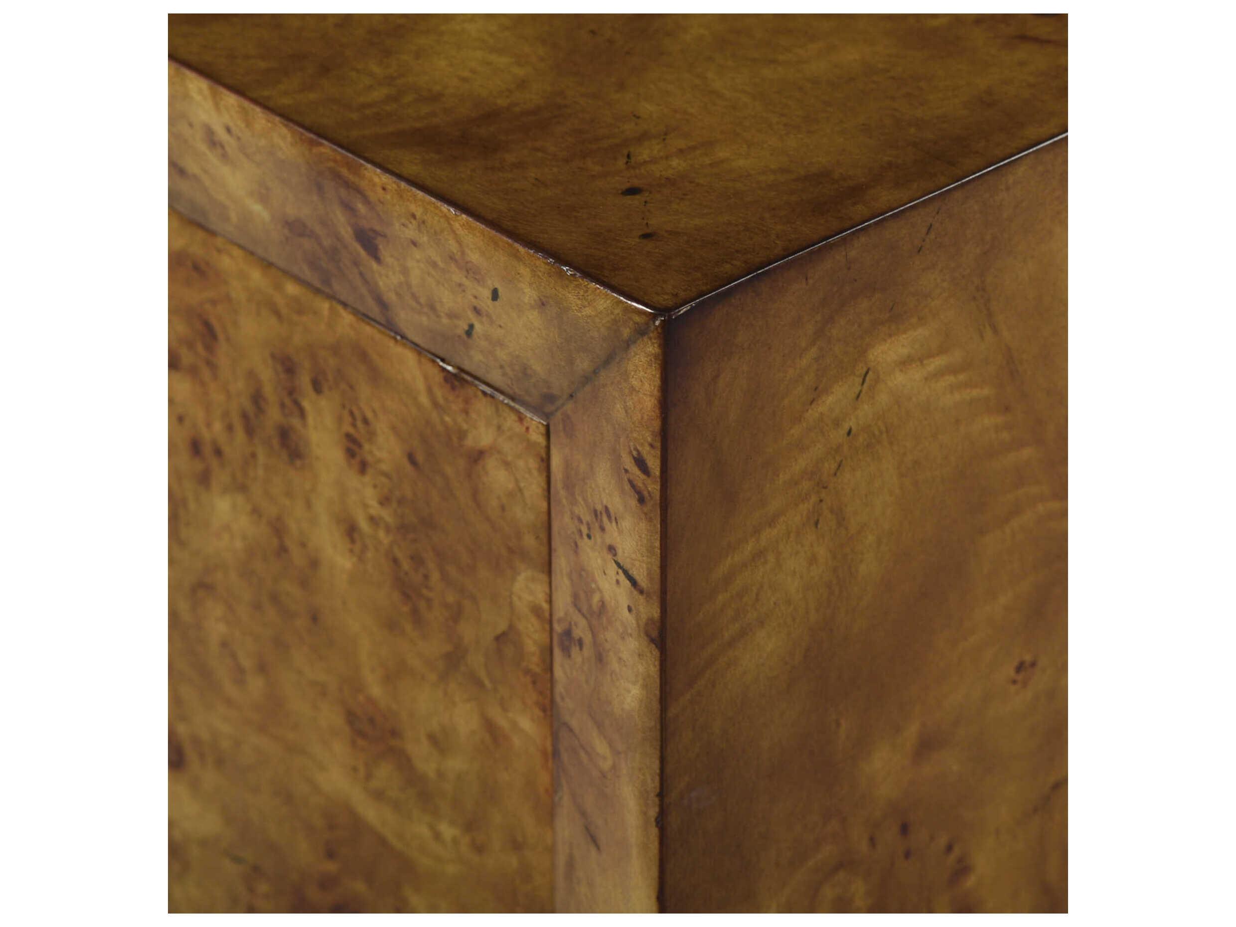 Oliver Home Bruce Rustic Burl Brown Burlwood Accent Chest