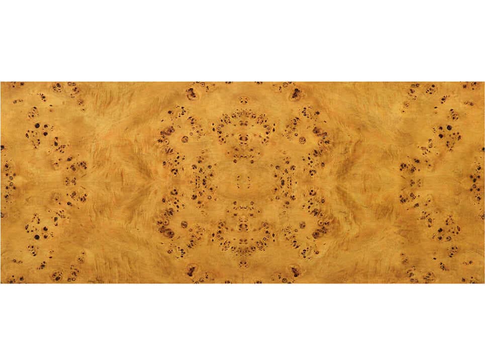 Oliver Home Bruce Honey Burl Brown Burlwood Accent Chest