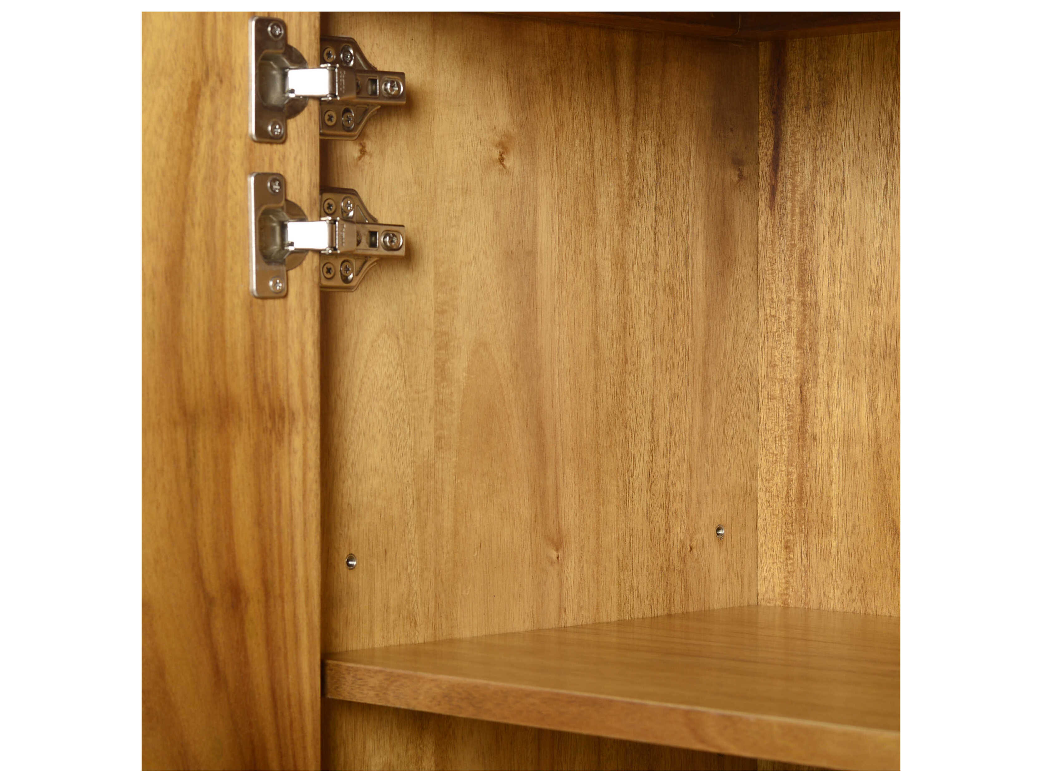 Oliver Home Bruce Natural Burl Beige Burlwood Accent Chest