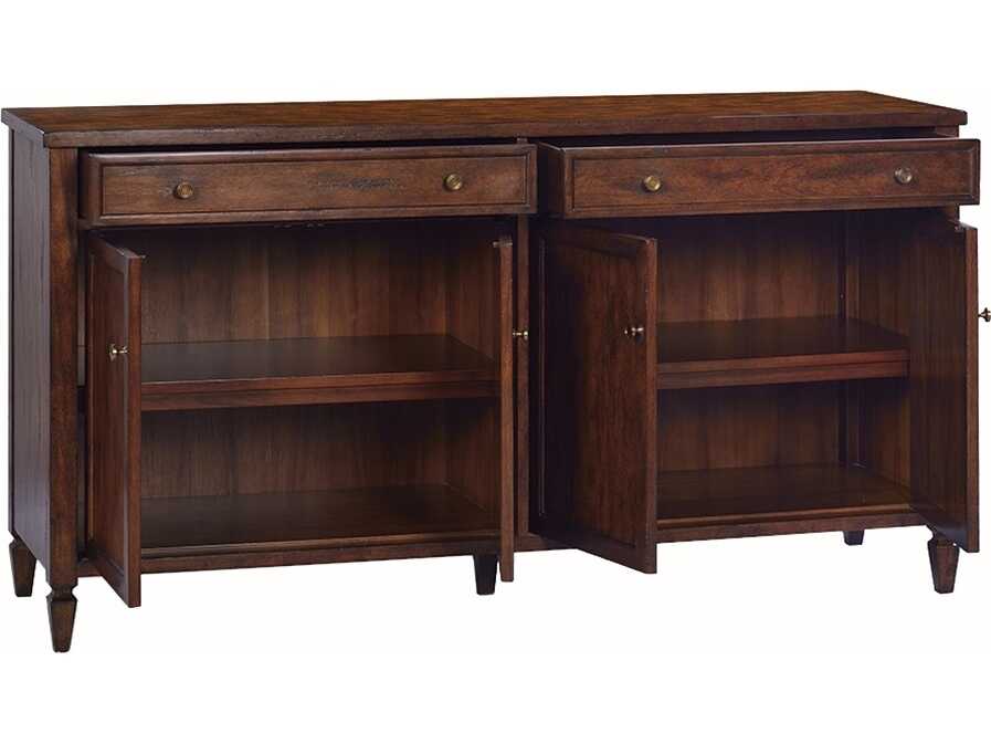 Oliver Home Lincoln 64" Acacia Wood Country Sideboard