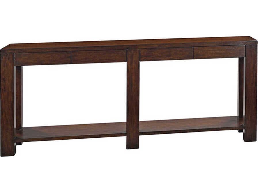 Oliver Home Villa Rectangular Wood Country Console Table