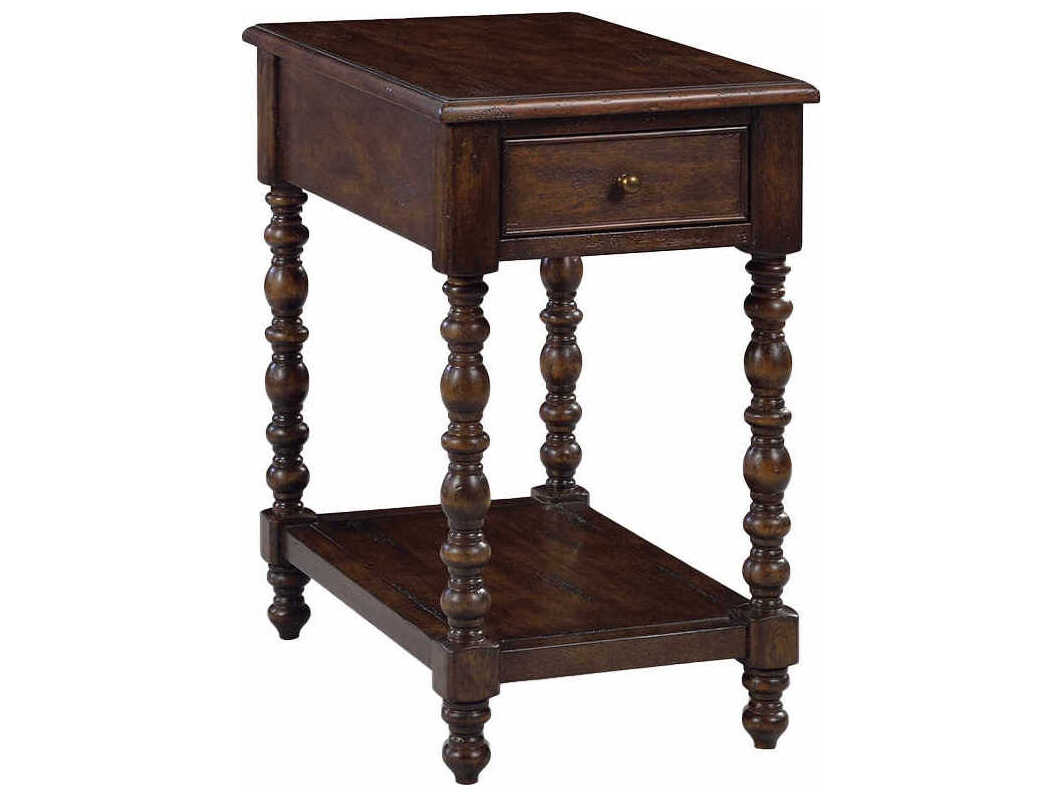Oliver Home Mesa Rectangular Wood Country End Table
