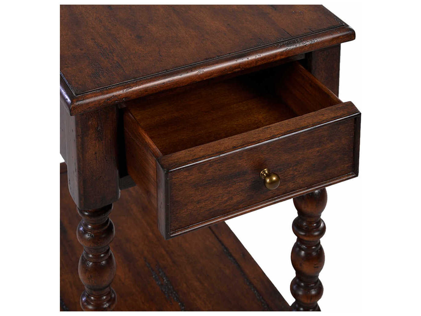 Oliver Home Mesa Rectangular Wood Country End Table