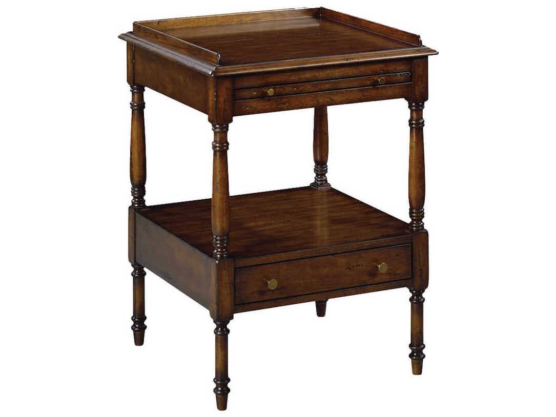 Oliver Home Haven Square Wood Country End Table