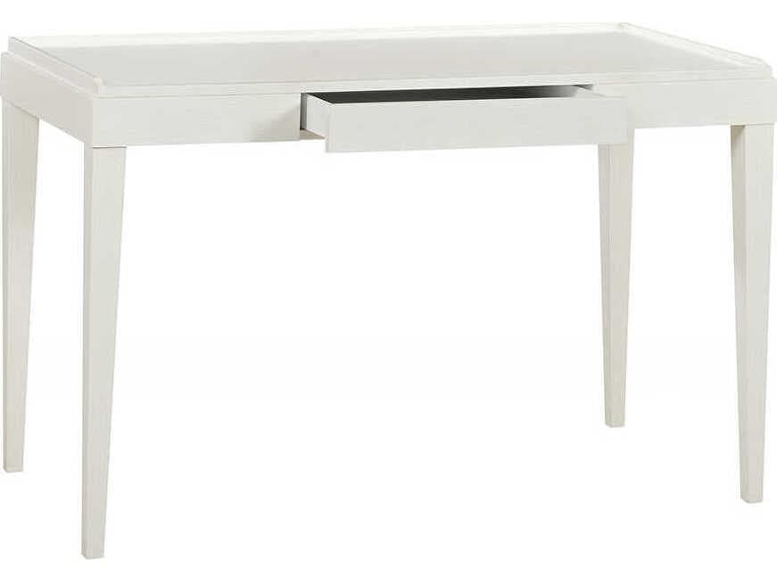 Oliver Home Liz Drift White Acacia Wood Writing Desk