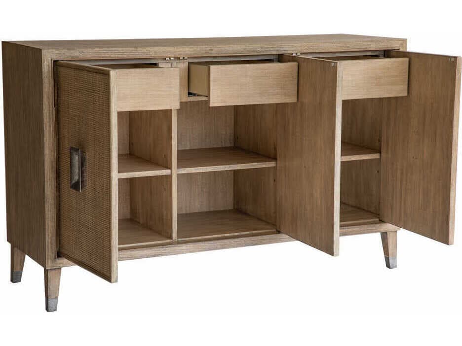 Oliver Home Canna 58" Solid Wood Rabbit Sideboard