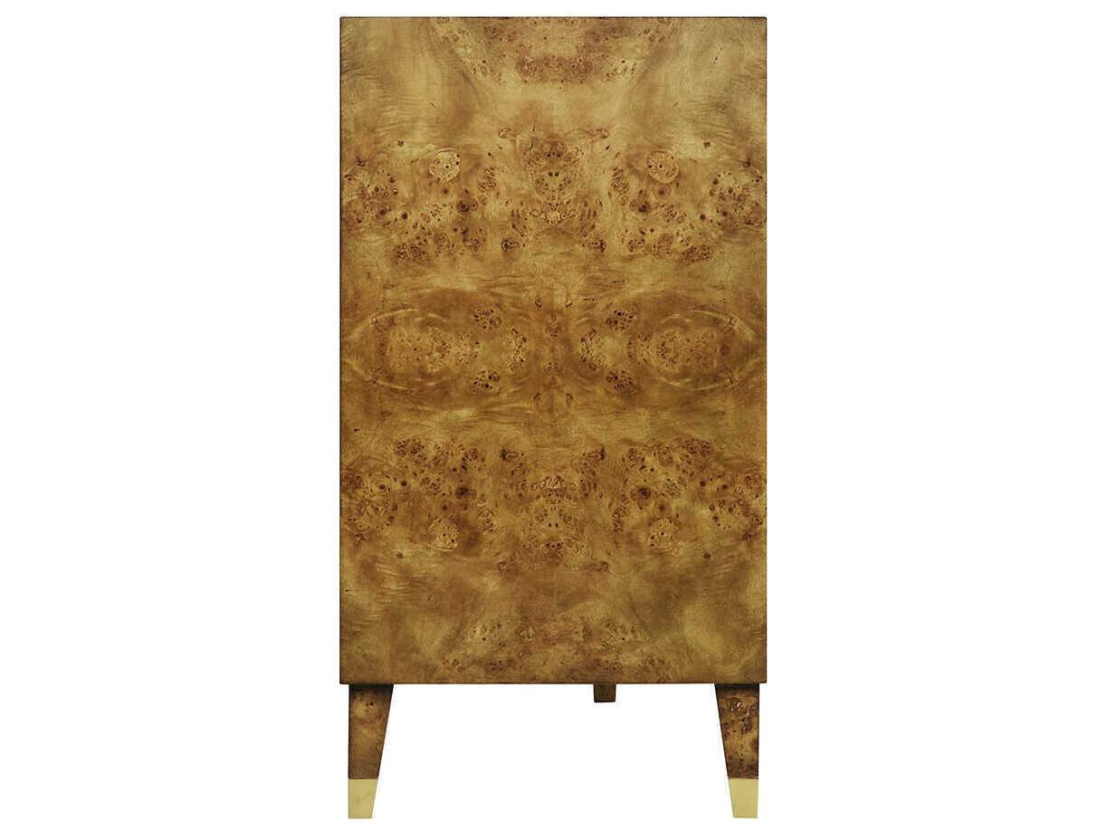 Oliver Home Beverly 84" Burlwood Rustic Burl Sideboard