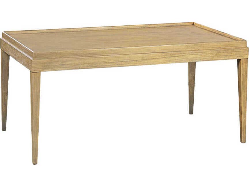 Oliver Home Liz Rectangular Wood Rabbit Coffee Table