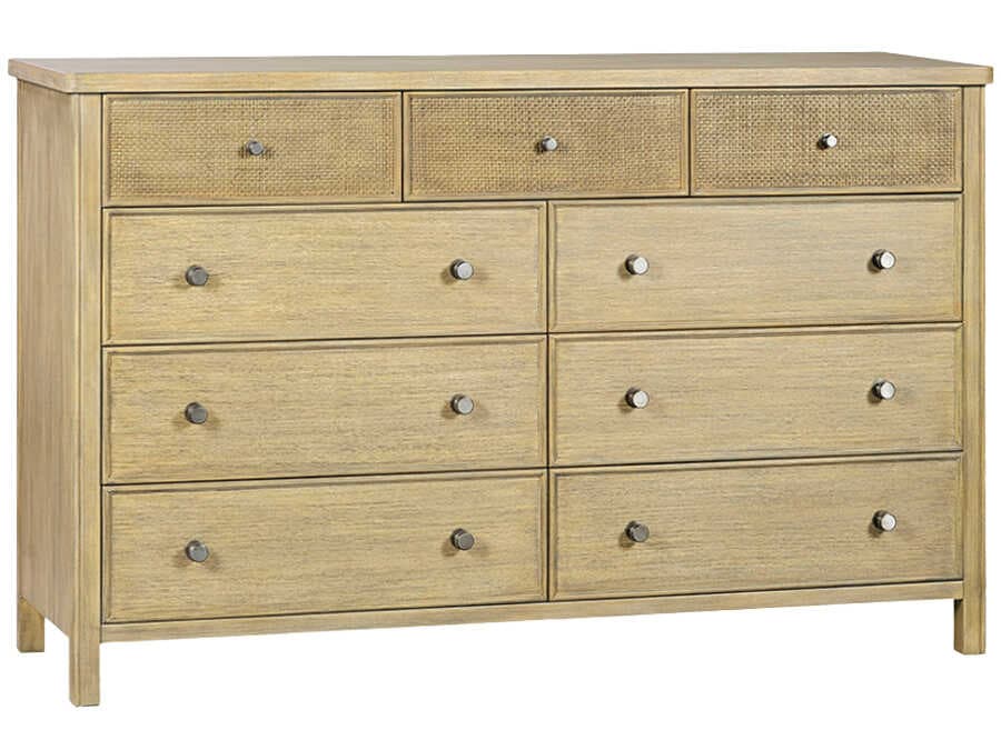 Oliver Home Canna Natural Solid Wood Double Dresser