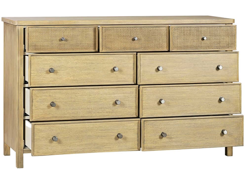 Oliver Home Canna Natural Solid Wood Double Dresser