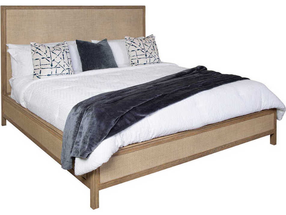 Oliver Home Canna Rabbit Beige Poplar Wood Queen Platform Bed