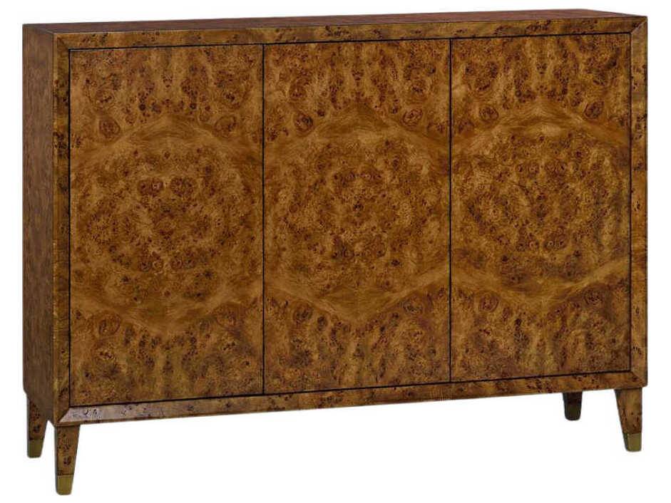 Oliver Home Beverly 54" Burlwood Rustic Burl Sideboard