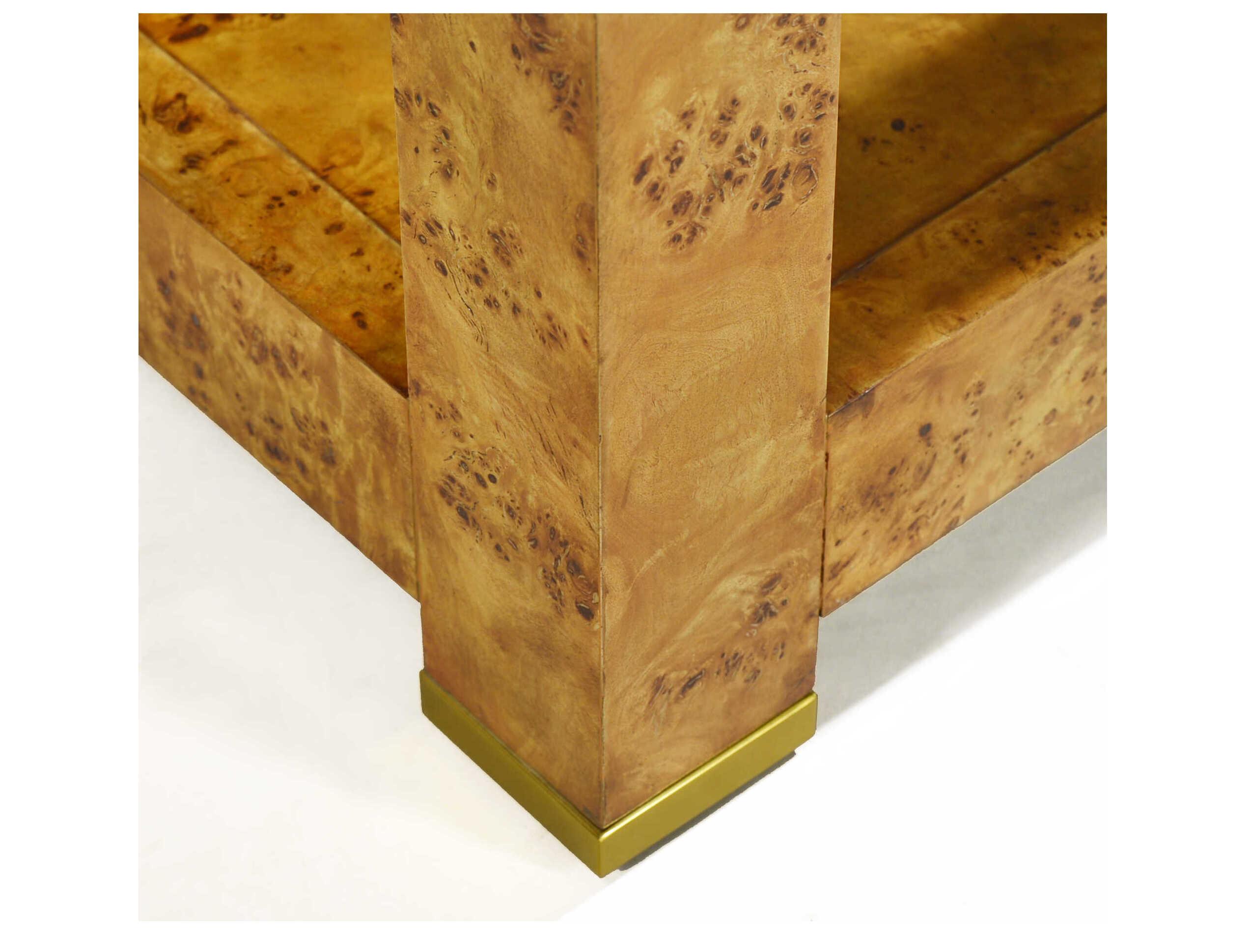 Oliver Home Easton Honey Burl Bookcase