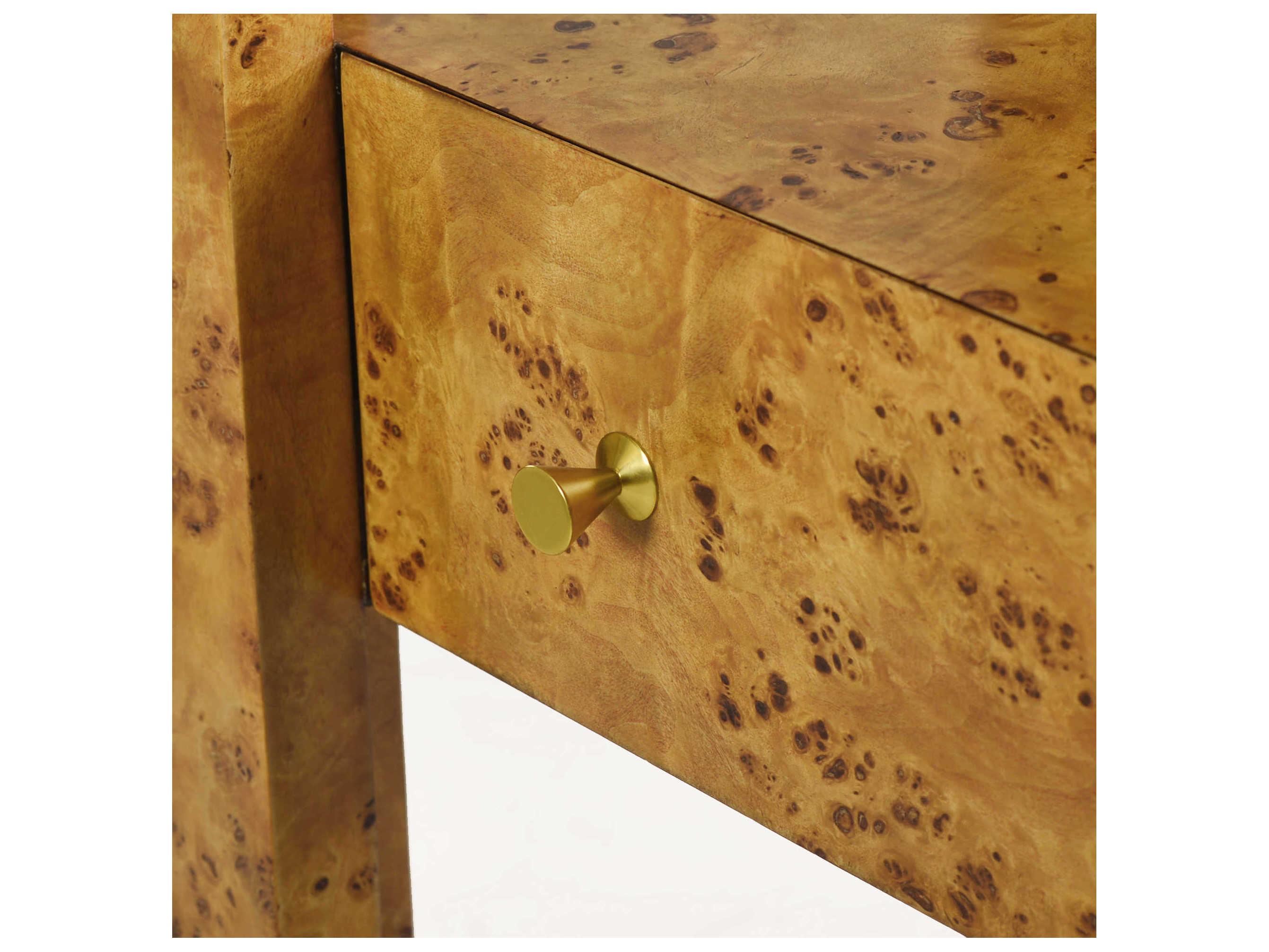 Oliver Home Easton Honey Burl Bookcase