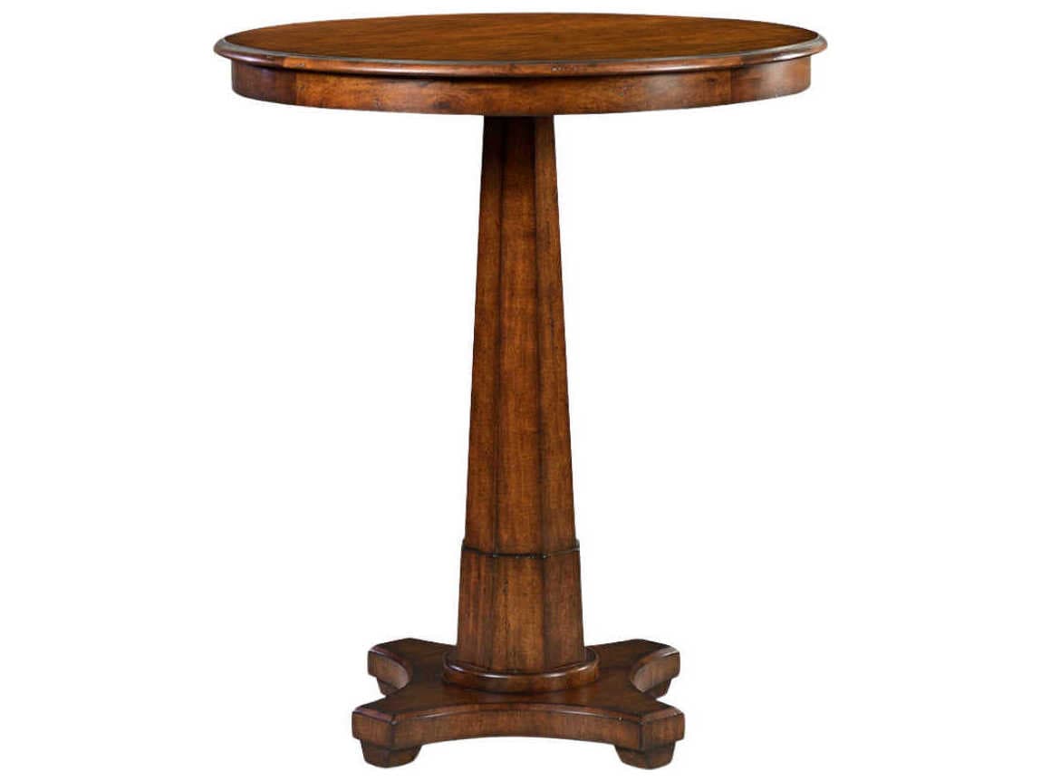 Oliver Home Lancaster Round Wood Country Dining Table