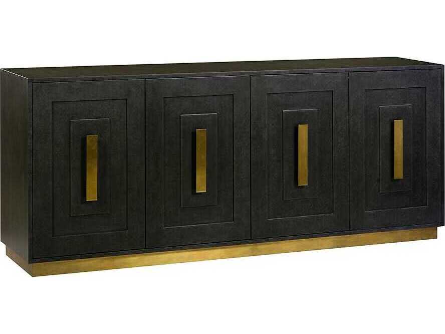 Oliver Home Starward 84" Acacia Wood Sideboard