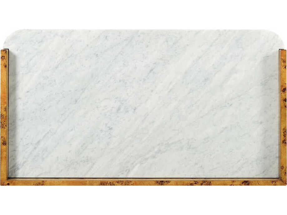 Oliver Home Syracuse Brown Burlwood Honey Burl Bar Cabinet