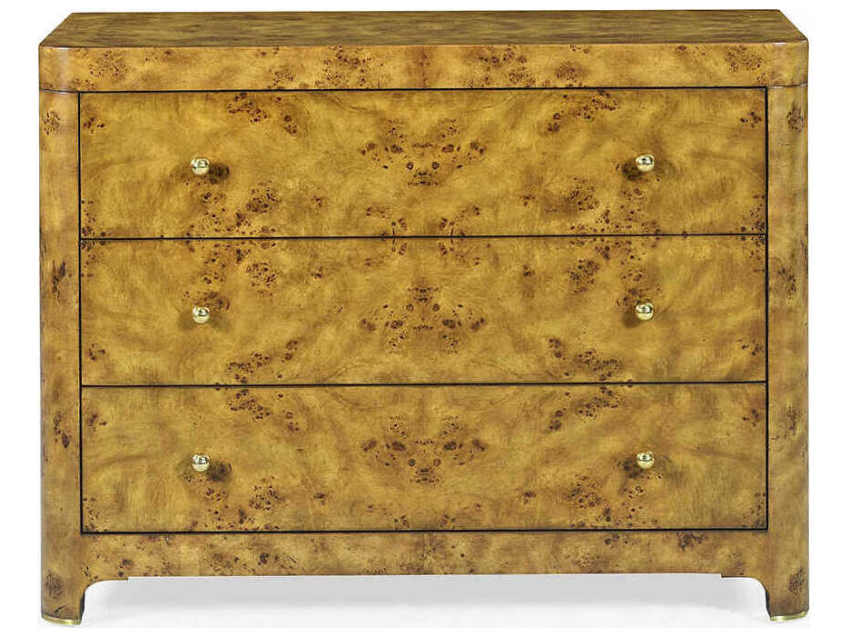Oliver Home Roland Rustic Burl Brown Burlwood Accent Chest