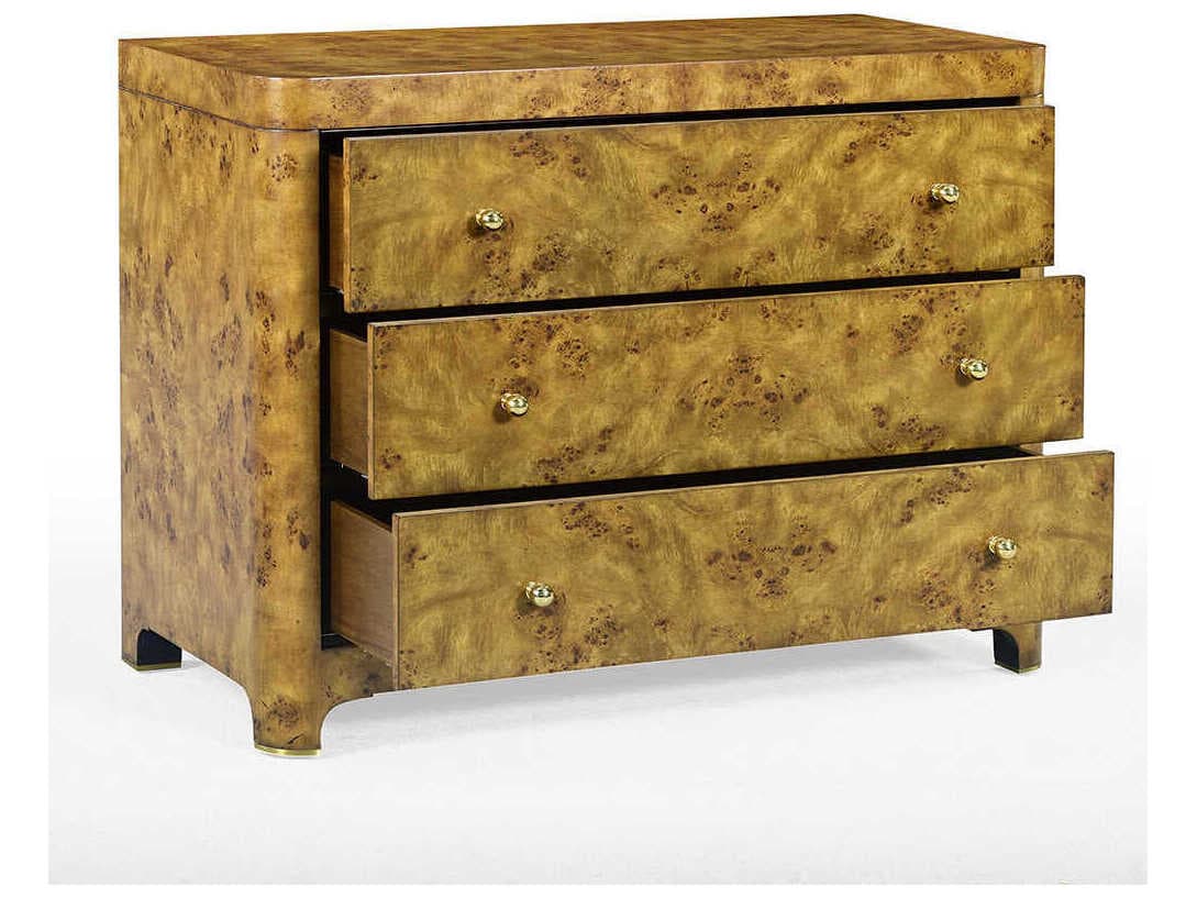 Oliver Home Roland Rustic Burl Brown Burlwood Accent Chest