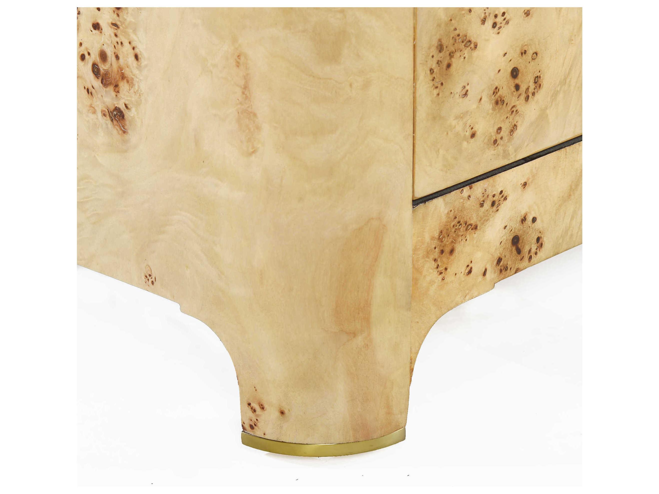 Oliver Home Roland Natural Burl Burlwood Accent Chest