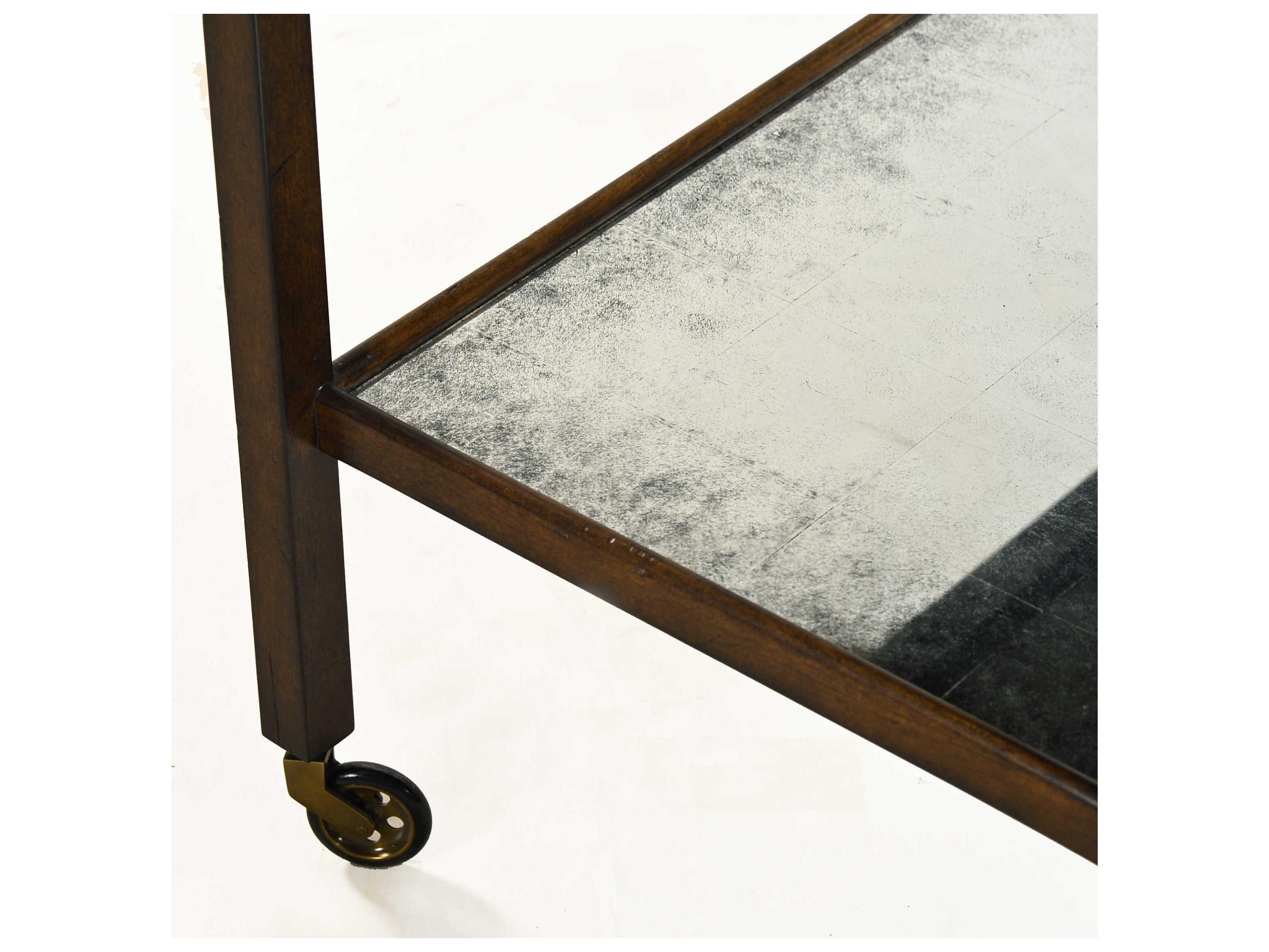 Oliver Home Alameda Wood Brown Country Bar Cart