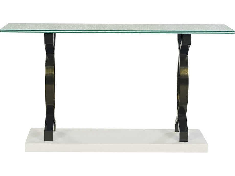Oliver Home Kelley Rectangular Glass Console Table