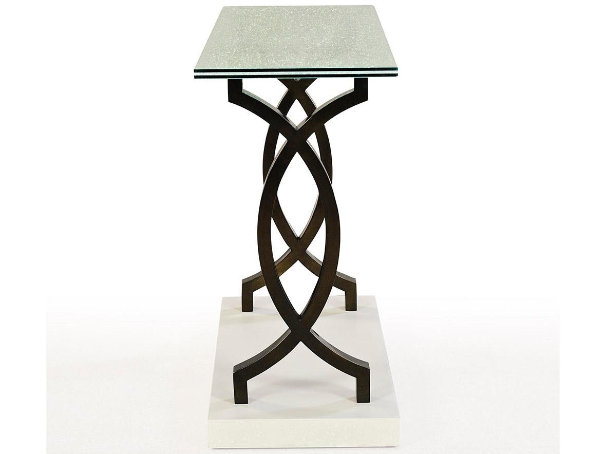 Oliver Home Kelley Rectangular Glass Console Table