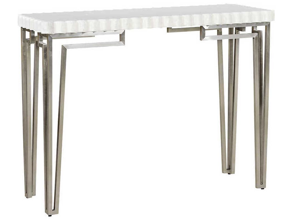 Oliver Home Capiz Rectangular Ghost Console Table
