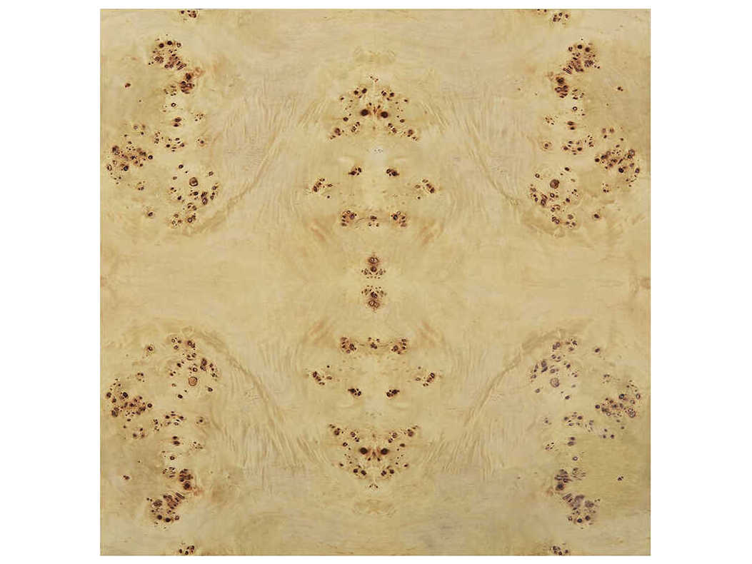 Oliver Home Anaheim Square Wood Natural Burl End Table