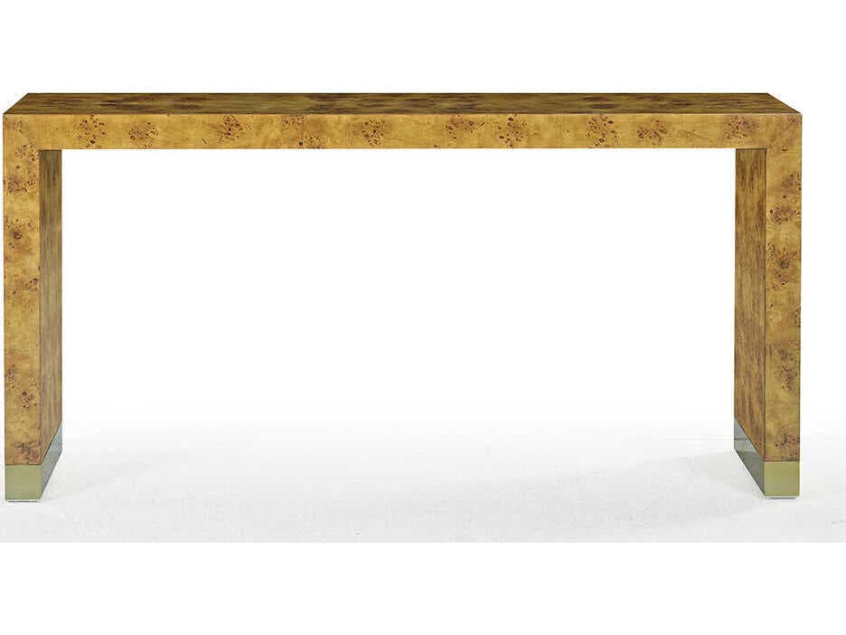Oliver Home Anaheim Rectangular Wood Rustic Burl Console Table