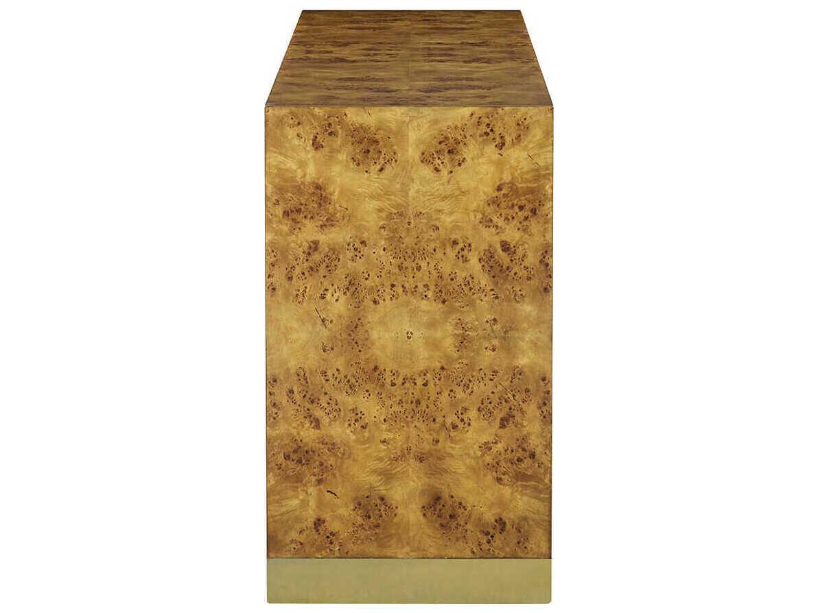 Oliver Home Anaheim Rectangular Wood Rustic Burl Console Table