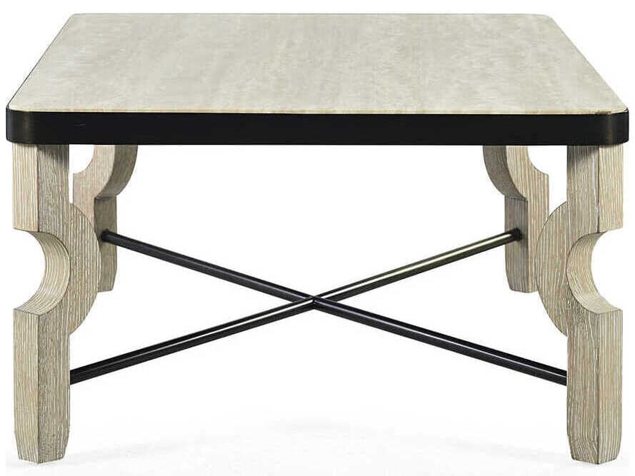 Oliver Home Billings Rectangular Wood Coffee Table