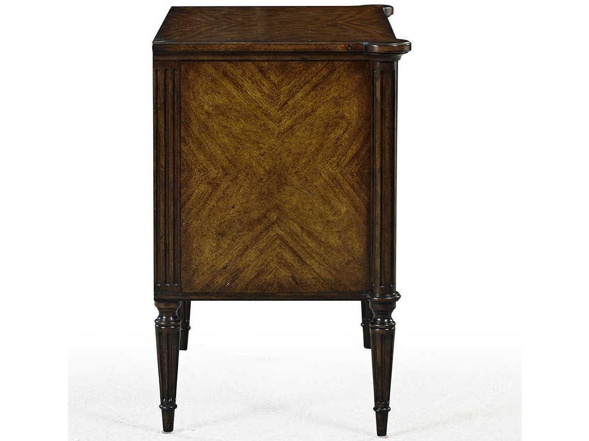 Oliver Home Fairfield 2-Drawers Brown Nightstand