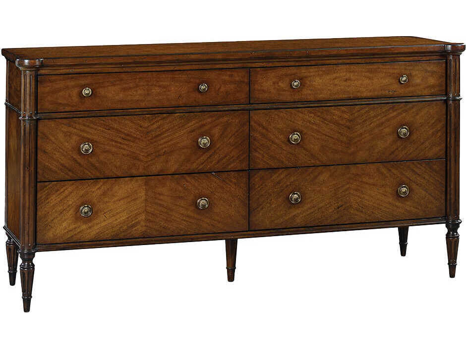 Oliver Home Fairfield Brown Double Dresser